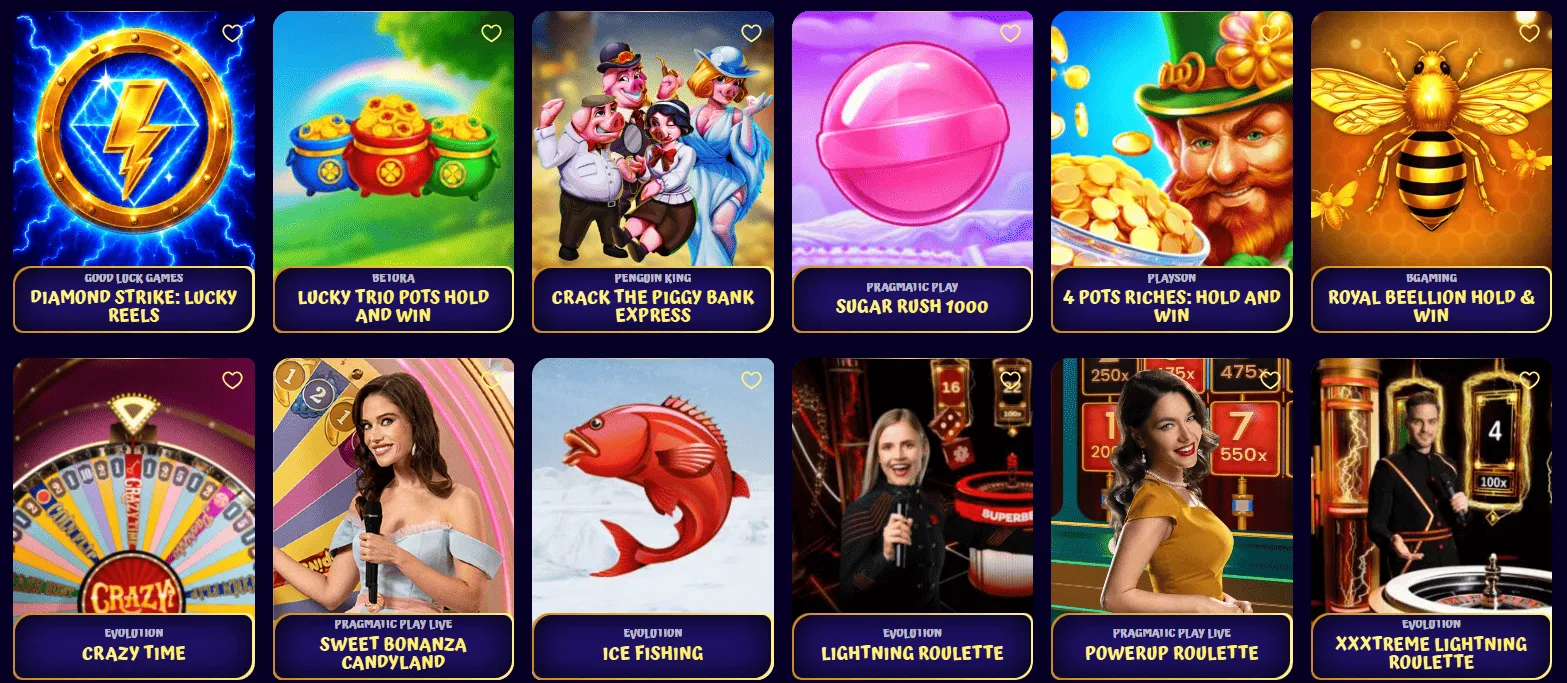 Giochi SpinGranny Casino